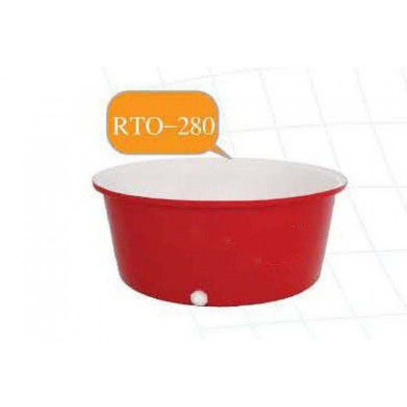 RTO-280  (กระบะ-ทรงกลมเตี้ย) :  กระบะ - ทรงกลมเตี้ย  ความจุ 280 ลิตร  ทรงกลมเตี้ย-ปากกว้าง  ซ้อนกันได้ 